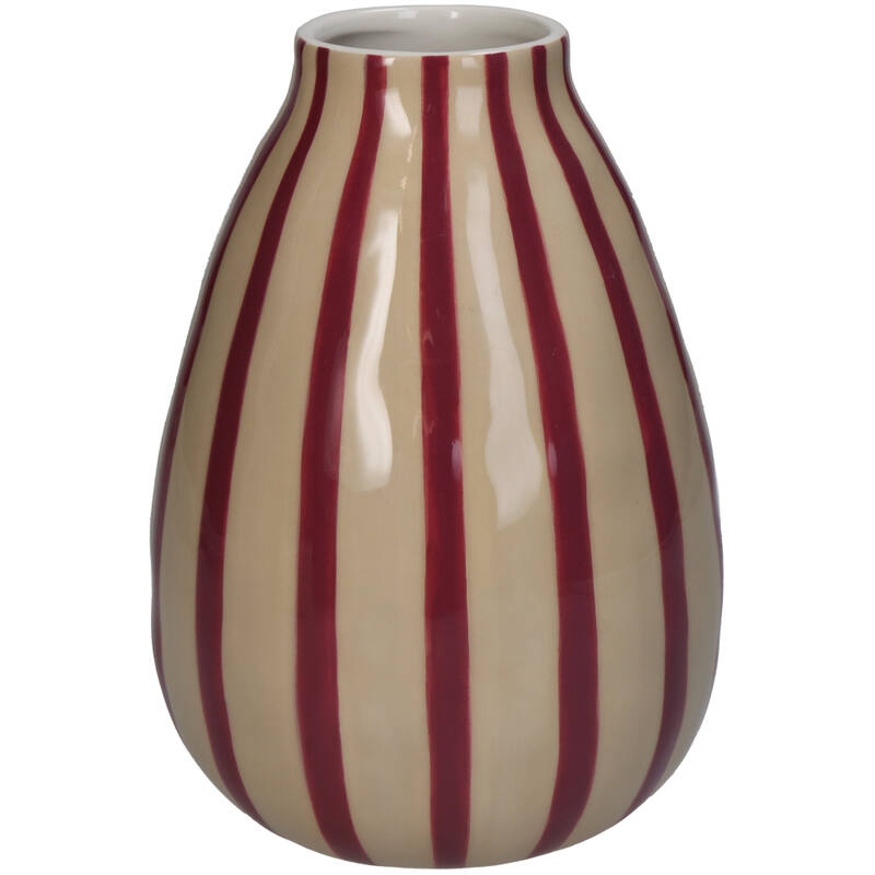 Vase à rayures BORDEAUX