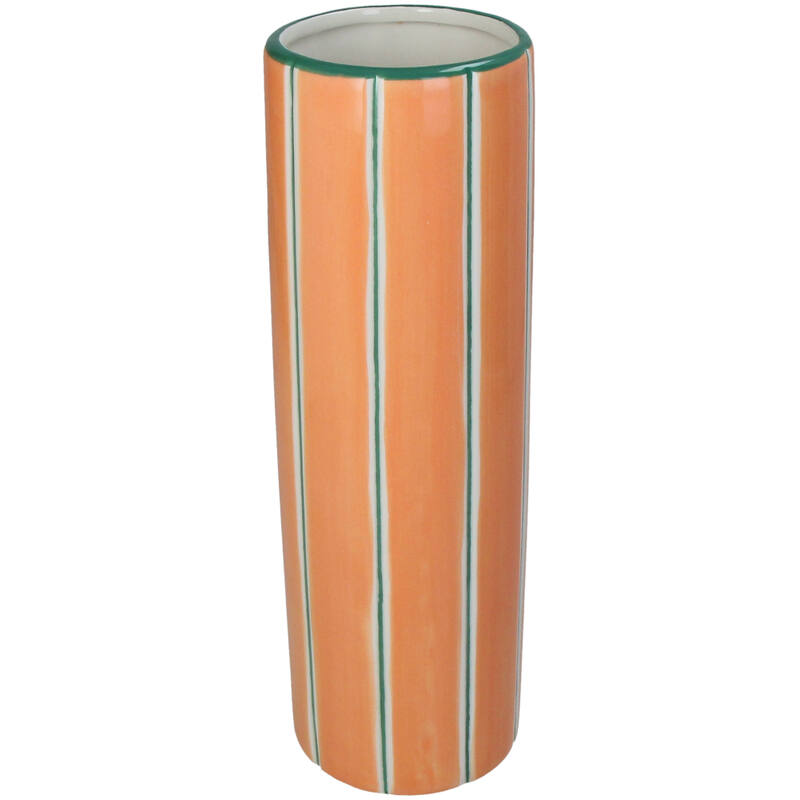 Vase à rayures ORANGE