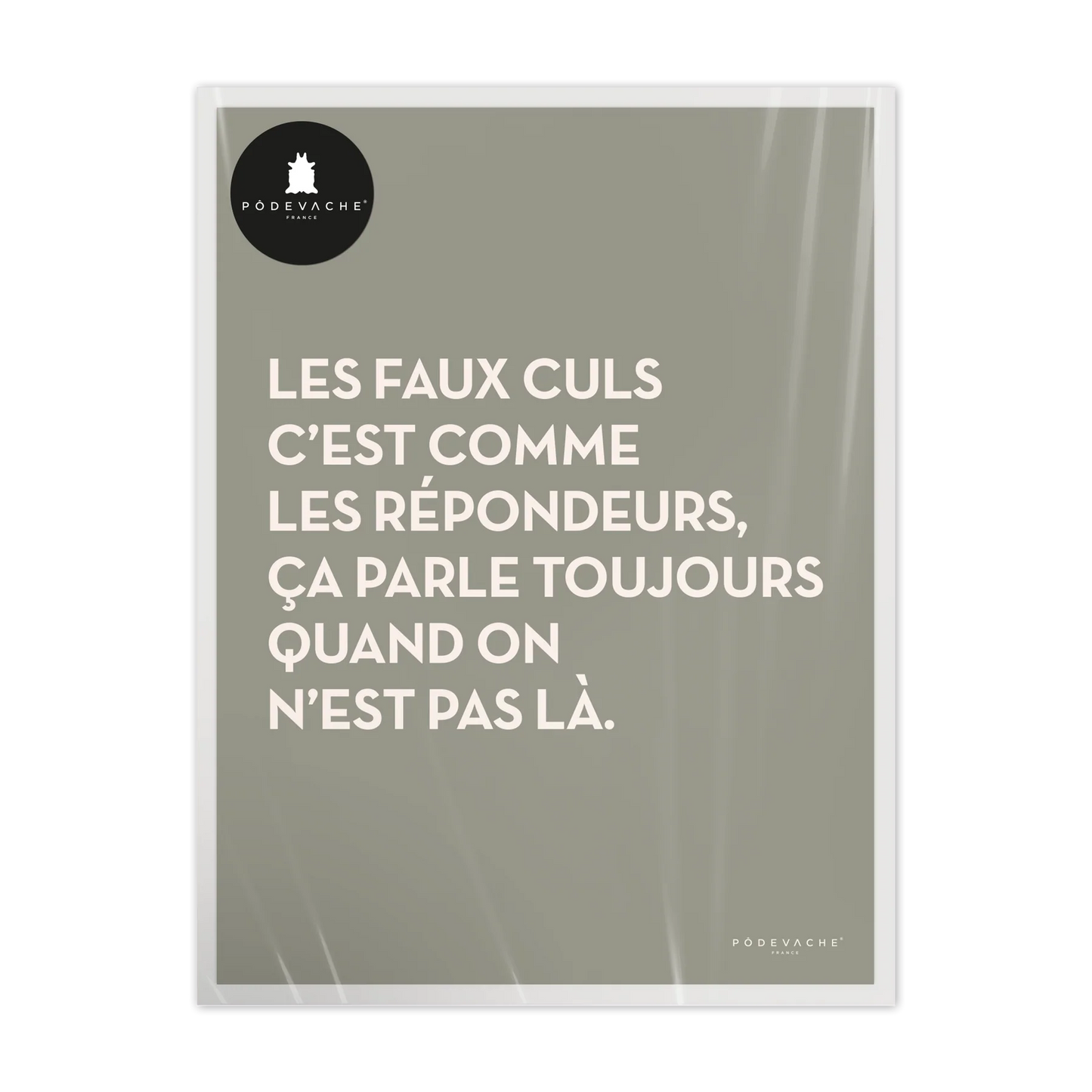 Affiche 24x30cm "Les faux culs..."