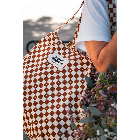 Sac Cabas XXL Damier Coeur - Amour Toujours