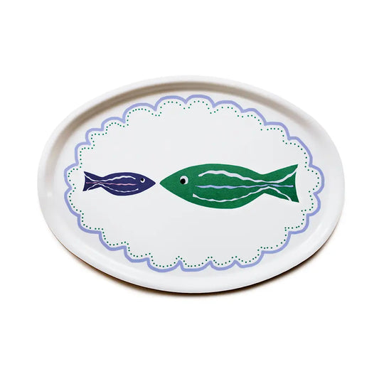 Plateau ovale poisson