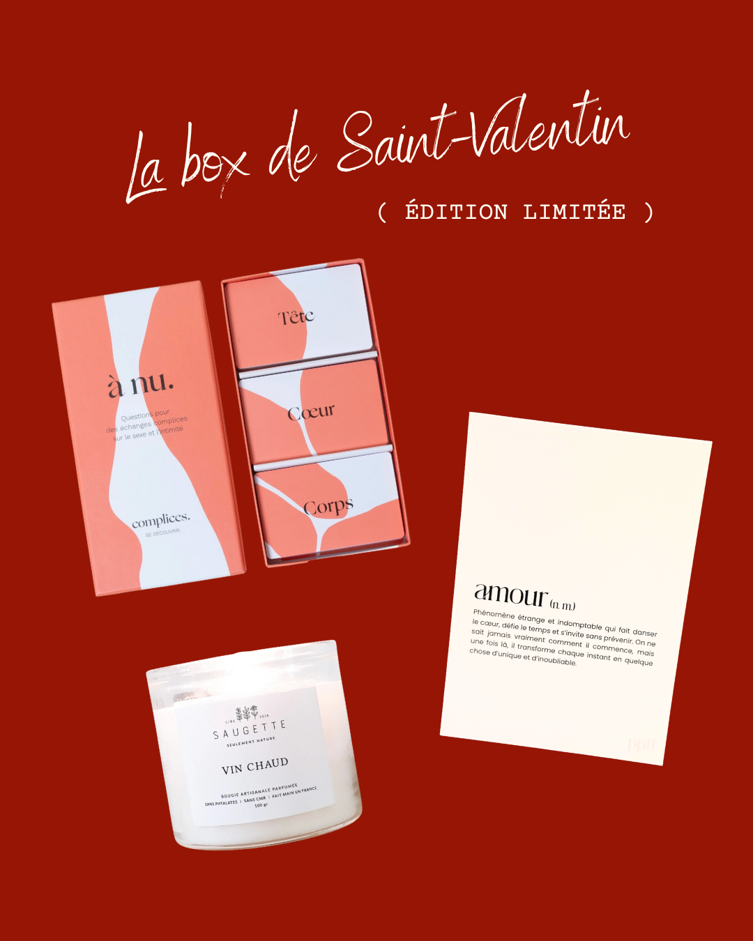 Box spéciale Saint-Valentin ❤️ (À NU)