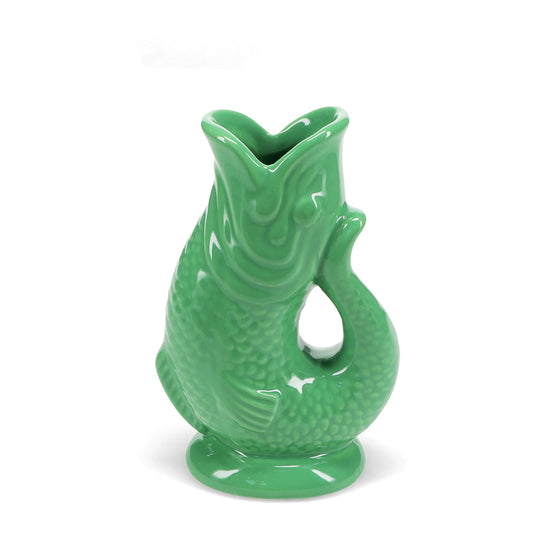 Vase poisson en céramique VERT