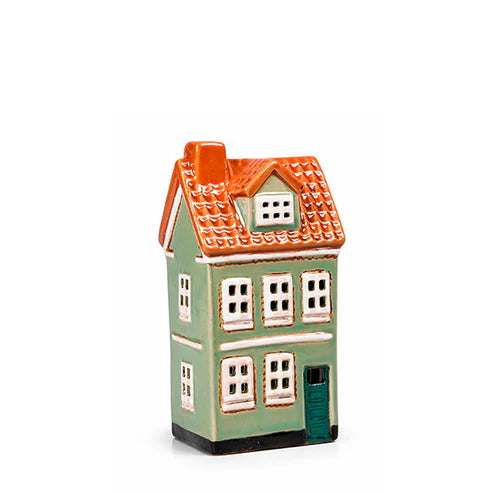 Petite maison photophore verte