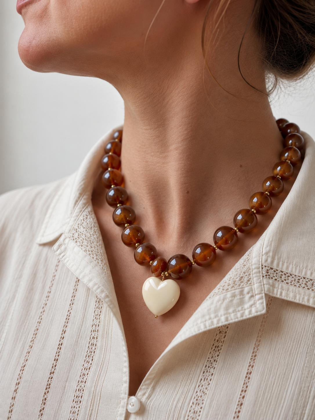 Collier marron