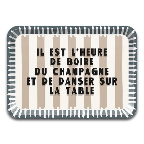 Plateau rectangulaire en bois