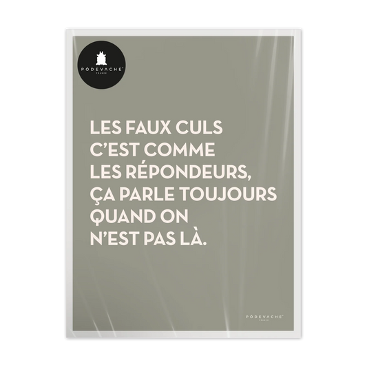 Affiche 24x30cm "Les faux culs..."