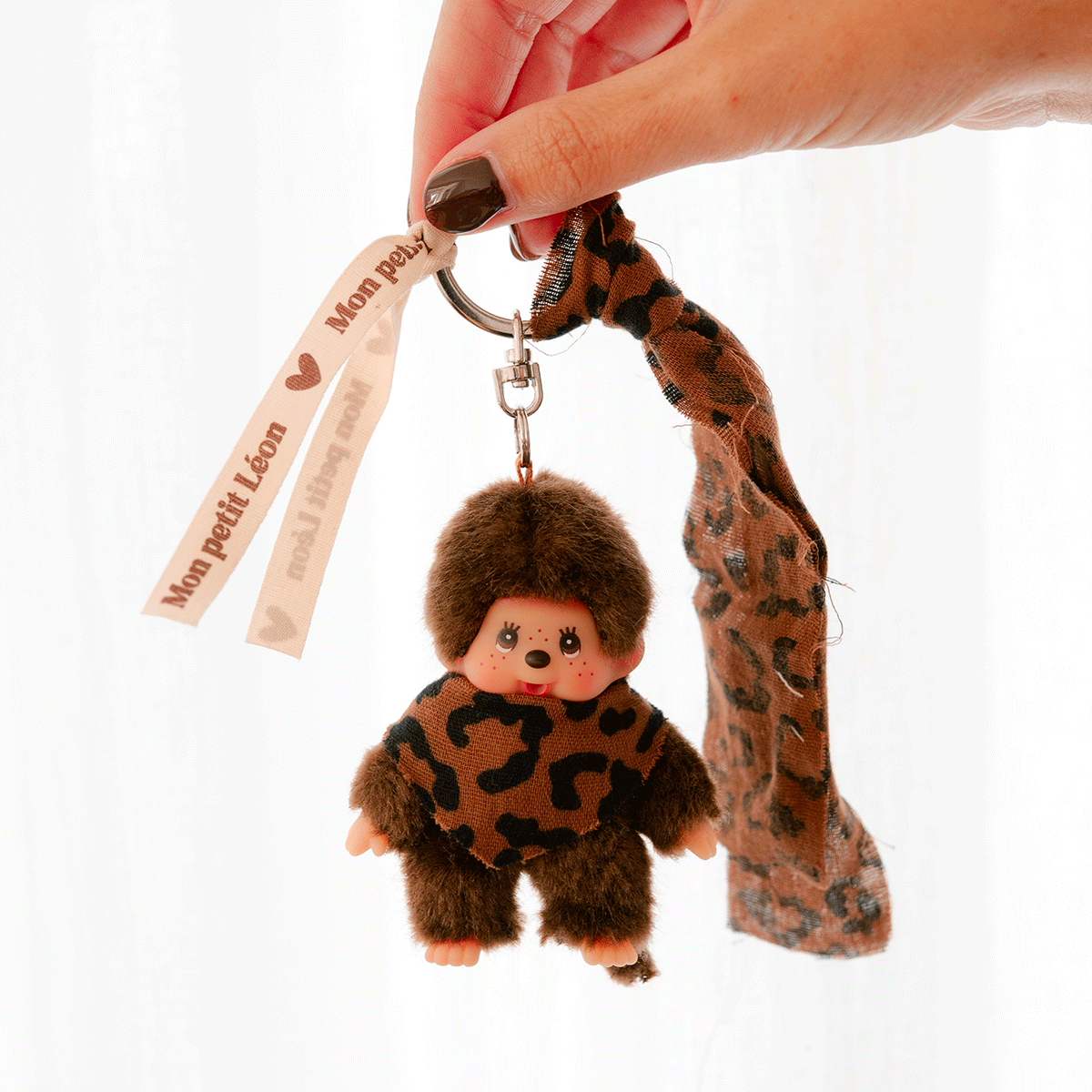 Porte-clé Kiki Léopard marron